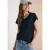 Cecil Dames Shirt met korte mouwen en banddetail in Blauw