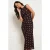 LOLALIZA midi jurk met stippen – bruin