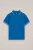 WE Fashion – Jongens polo met quarter-zip en structuur – Regular fit – Kobaltblauw – Katoen –