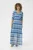 Jurk Feminine Aquarelle Jacquard blue