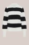 WE Fashion – Dames gestreepte trui – Regular fit – Zwart –