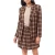 Scotch & Soda Sngl Breasted Boyfriend Blazer Brown/ Burlwood Plaid