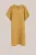WE Fashion – Dames midi jurk van linnenmix – Regular fit – Okergeel – Livaeco™ Viscose –