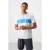 Heren T-shirt met kleurblokken en ronde hals