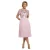 Damesjurk met plooi Goddiva Top Chiffon Midi