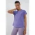 Dames Effen Korte Mouwen Rondhals T-Shirt