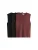 The Set Gebreide bodywarmer  chocoladebruin / roestrood / zwart