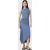 AllSaints Rivi Sl Dress Flint Stone Blue