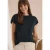 Cecil Dames Shirt met rimpels in effen kleur in Groen