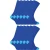 12 Paar Multipack Heren Zwarte Katoenen Sokken | Sock Snob | Ademend Crew Met Verstevigde Hiel en Teen – Blauw