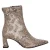 Tamaris enkellaarzen met blokhak en dierenprint – beige