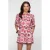 Geisha blouse met print – roze