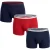 Pakket 3 Heren Boxers Katoen Kleuren D306XP