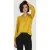 EsQualo Top Modal V-neck Button Ochre