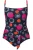 Ulla Popken Badpak  marine / fuchsia / grenadine / wit