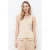 Caroll singlet zand rib gebreid
