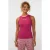 Ydence mouwloze top fuchsia rib gebreid