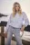 Tramontana Striped Blouse Flower Pattern O12-19-301 Blouse 005042-breezyblue