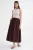 Hoge Taille Poplin Rok met Touwtje Detail
