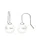 Heideman Oorbellen  zilver / wit