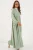 Geprinte V-hals Maxi-jurk