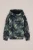 WE Fashion – Jongens hoodie met print – Relaxed Fit – Donkergroen – Katoen –