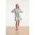 Smashed Lemon Lichtblauwe jurk met witte broderie print |