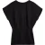 Mikuta The Black Short Linen Bat Dress
