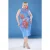 Curve damesjurk, zeer kleurrijk, met bloemenprint, mouwloos, casual/dagelijks, slank model, plus size.