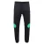 Gebroken witte groene Diag Outline Design zwarte joggingbroek met manchetten
