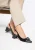 Wittchen Dames leren pumps met blokhak zwart natuurlijk leer