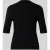 MORE & MORE Gebreid shirt van viscosemix met een geribde ronde hals