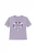 UNIQVIBE Shirt  lila / zwart / wit