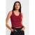 Geribbelde Mouwloze Slim-fit Blouse