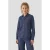 Anytime denim blouse met studs donkerblauw