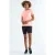 Dames relaxte t-shirt met ronde hals en zijopeningen