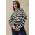 Gestreepte Trui Soft Touch Cardigan met Ronde Hals
