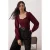TRENDYOLMİLLA Dames Bordeaux Effen Lang Getailleerd Blouses