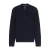 Olymp katoenen regular fit gebreide trui – donkerblauw