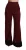 Dolce & Gabbana Vrouwen Zwarte Kant Hoge Taille Wijde Benen Marron Broek