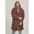 Dames parka grote maten Urban Classic oversized sherpa