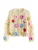 Next Gebreid vest  blauw / pasteelgeel / eosine / rood