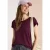Shirt met ronde hals en omslagdetail