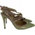 Valentino Rockstud Enkelsandaal met Bandje in Groene Patenten Leer
