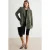 TRENDYOLMİLLA Dames Kaki Effen Lang Regular fit Blazers
