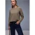 Street One Dames Shirt met rits in Bruin